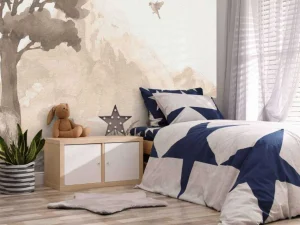Hot Bosdieren in taupe Kinderkamer | Dieren