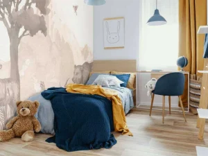 Hot Bosdieren in taupe Kinderkamer | Dieren