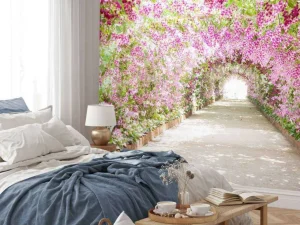 Discount Botanische tuin met orchideeën fotobehang Tienerkamer | 3d