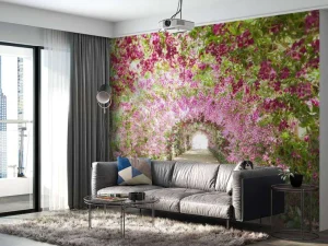 Discount Botanische tuin met orchideeën fotobehang Tienerkamer | 3d