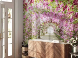 Discount Botanische tuin met orchideeën fotobehang Tienerkamer | 3d