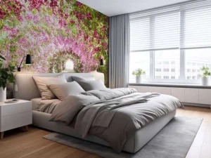Discount Botanische tuin met orchideeën fotobehang Tienerkamer | 3d