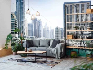 Outlet Boten in Dubai Marina fotobehang Transport | Architectuur