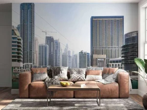 Outlet Boten in Dubai Marina fotobehang Transport | Architectuur
