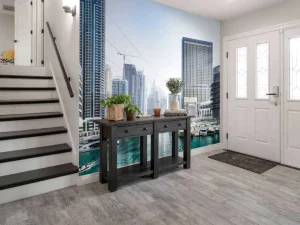 Outlet Boten in Dubai Marina fotobehang Transport | Architectuur