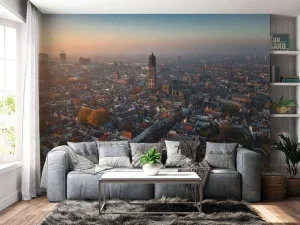 Hot Bovenaanzicht van Utrecht fotobehang Architectuur