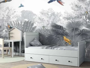 New Canopy Jungle - Black and White Kinderkamer