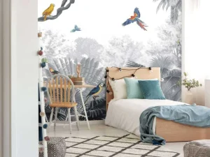 New Canopy Jungle - Black and White Kinderkamer