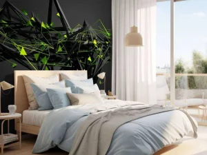 Hot Chaotische textuur in 3D fotobehang Tienerkamer | Computerkamer