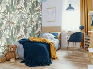New Cheetah tussen de tropische bladeren Kinderkamer | Dieren