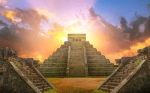 Discount Chichén Itzá piramide fotobehang Kunst & Design | Architectuur