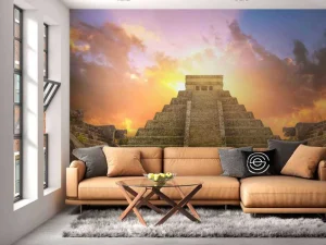 Discount Chichén Itzá piramide fotobehang Kunst & Design | Architectuur