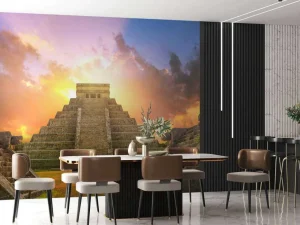 Discount Chichén Itzá piramide fotobehang Kunst & Design | Architectuur