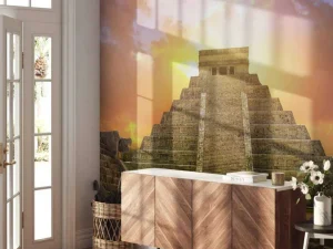 Discount Chichén Itzá piramide fotobehang Kunst & Design | Architectuur