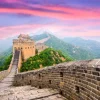 Hot Chinese Muur onder een unieke hemel fotobehang Architectuur