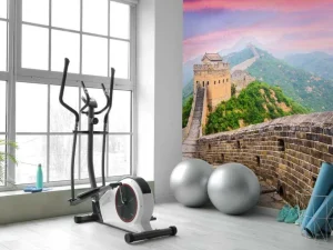 Hot Chinese Muur onder een unieke hemel fotobehang Architectuur