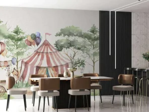 Best Circus in het bos Kinderkamer | Dieren
