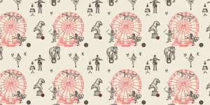 Hot Circus patroon Kinderkamer | Dieren