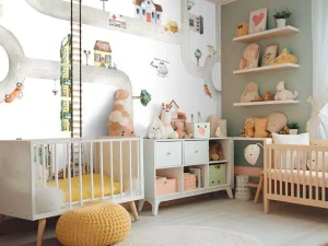 Hot City of Vehicles Babykamer