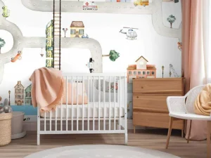 Hot City of Vehicles Babykamer
