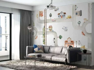 Hot City of Vehicles Babykamer