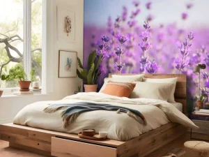 New Close-Up van Lavendel fotobehang Bloemen