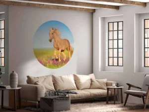 Discount Cremello Paard in weide fotobehang Tienerkamer | Kinderkamer