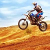 Clearance Crossmotor stunt fotobehang Tienerkamer | Transport