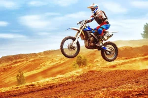 Clearance Crossmotor stunt fotobehang Tienerkamer | Transport
