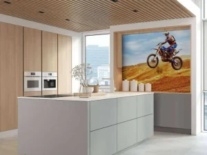 Clearance Crossmotor stunt fotobehang Tienerkamer | Transport