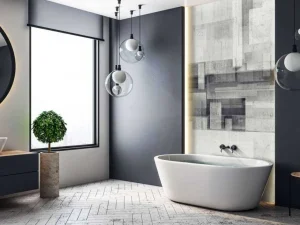 New 3D betonnen muur fotobehang Hobbykamer | Oppervlakten