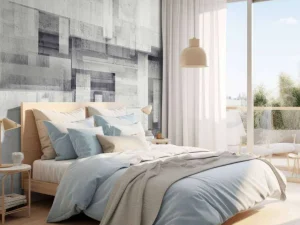 New 3D betonnen muur fotobehang Hobbykamer | Oppervlakten