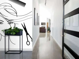 Hot Dames kapper fotobehang Tienerkamer