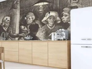 New De aardappeleters fotobehang Keuken | Kunst & Design