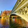 Hot De Bow Bridge in Central Park fotobehang Architectuur