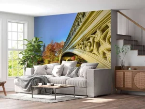 Hot De Bow Bridge in Central Park fotobehang Architectuur