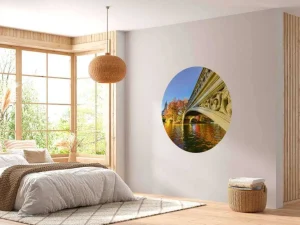Hot De Bow Bridge in Central Park fotobehang Architectuur