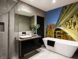 Hot De Bow Bridge in Central Park fotobehang Architectuur