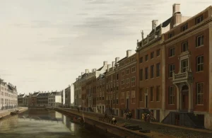 Clearance De Gouden Bocht in de Herengracht in Amsterdam vanuit het westen fotobehang Steden | Architectuur