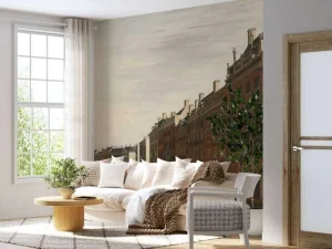 Clearance De Gouden Bocht in de Herengracht in Amsterdam vanuit het westen fotobehang Steden | Architectuur