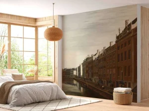 Clearance De Gouden Bocht in de Herengracht in Amsterdam vanuit het westen fotobehang Steden | Architectuur