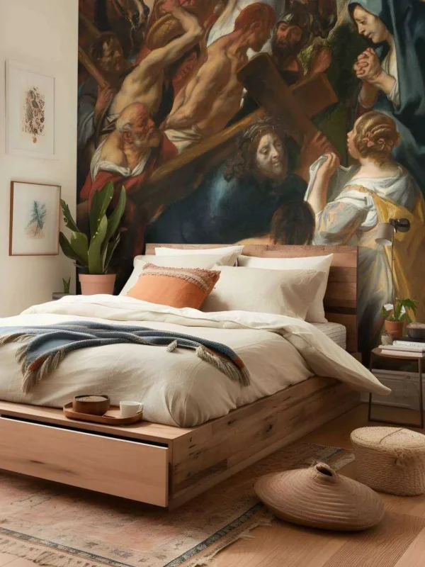 Online De Kruisdraging fotobehang Kunst & Design