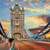 Discount De London Tower Bridge bij zonsondergang fotobehang Architectuur