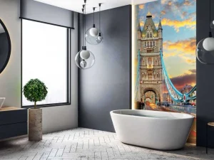 Discount De London Tower Bridge bij zonsondergang fotobehang Architectuur