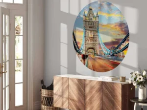 Discount De London Tower Bridge bij zonsondergang fotobehang Architectuur
