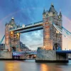 Hot De London Tower Bridge onder een regenboog fotobehang Architectuur