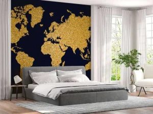 Hot De planeet van goud fotobehang Hobbykamer
