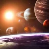 New De planeten om de aarde fotobehang Tienerkamer