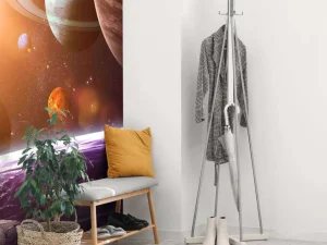 New De planeten om de aarde fotobehang Tienerkamer