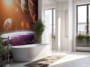 New De planeten om de aarde fotobehang Tienerkamer